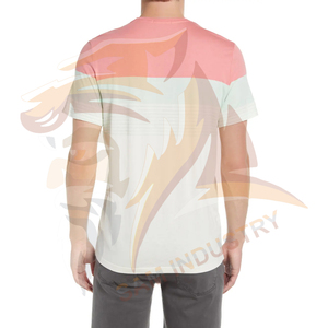 Camiseta con cuello redondo para hombre, de calidad premium, estilo urbano, diseño de patrón sólido, camisetas para hombre en venta en línea. - Product Image 2