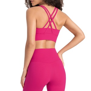 Crop Top Rated Yoga Bra Sujetador deportivo sin costuras de alta calidad Fitness Wear Nueva moda 2025 Transpirable Yoga Top - Product Image 2