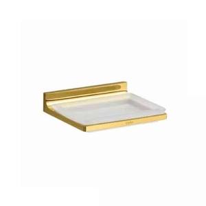 Estante de Pared COPPA de Latón Dorado con Bandeja de Mármol Blanco, Diseño Contemporáneo, Portátil, para Uso Doméstico - Product Image 1