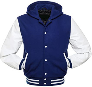 OEM Custom Applique Embroidery Fake Leather Letterman <b>Jackets</b> Baseball Street PU Leather Varsity <b>Rhinestone</b> <b>Jacket</b> - Product Image 3
