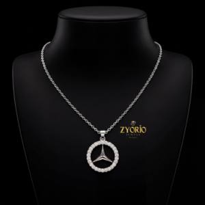 Collier pendentif en diamant symbole de luxe intemporel, bijoux en or, parfait pour les femmes, cadeau de fiançailles, cadeau de mariage, anniversaire - Product Image 4