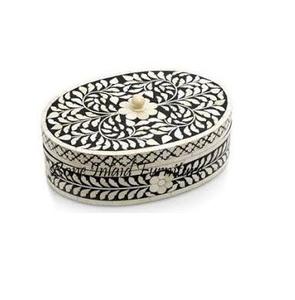 Resin Leaf Design Carved Bone Inlay Wood Jewelry <b>Box</b> Decorative Gift <b>Box</b> for <b>Bracelets</b> Bangles Necklace Storage - Product Image 6