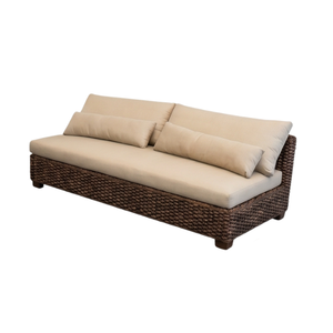 New Modern Minimalist Sacramento Sofa Set Artisanal Mahogany And Natural Polished Rattan Frame Premium Luxury Patio Home Decorss - Product Image 5