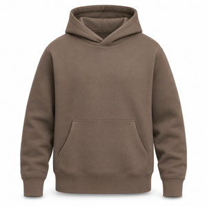 Sudadera con Capucha Oversize de Forro Polar de Poliéster Grueso para Hombre al por Mayor con Bolsillo Canguro, Personalizable, Estilo Urbano, Proveedor OEM ODM - Product Image 1