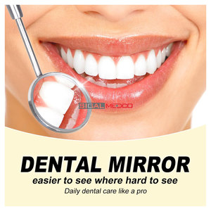 Espejo Dental de Acero Inoxidable Alemán, Herramienta Manual para Dentistas, Agarre Ergonómico, Certificado CE, Espejo de Examen Bucal Profesional - Product Image 6