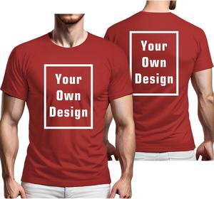 Camiseta con estampado personalizado para hombre, camisa con logotipo impreso, 100 algodón, 150 Gsm, informal - Product Image 1