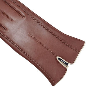 New Winter Season Fashion men & Women Lady Soft Leather Dressing Gloves Winter Warm with fur women Driving Gloves - Product Image 4