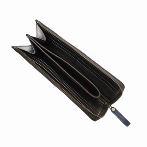 Lisesu กระเป๋าสตางค์หนังแท้ทำจากผ้ายีนส์ย้อมสีแบบดั้งเดิมสำหรับผู้ชายผู้หญิงผลิตในประเทศญี่ปุ่น - Product Image 3