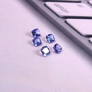 Tanzanite Calibrated Loose Gemstone For Jewellery Making Faceted December Birthstone Natural Cushion Cut Tanzanite Jewelry - Product Image 1