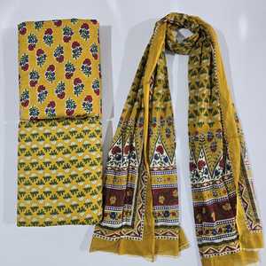 Pure Cotton 60x60 Suit <b>Set</b> | 3m Top 3m Bottom 2.25m Dupatta(1 batch= 3M TOP+3M BOTTOM+2.25 M DUPATTA) - Product Image 1