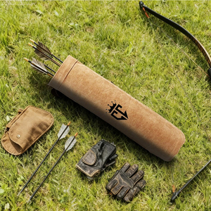 Handcrafted High Quality Custom Made Leather Arrow Holder Bag Top Trending Outdoor <b>Shooting</b> Leather Arrow Holder Bag - Product Image 6