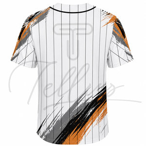 Camisetas de Béisbol Personalizadas al por Mayor, Impresión Digital, 100% Poliéster, Secado Rápido, con Diseño Gratuito para Hombre, Más Vendidas - Product Image 3