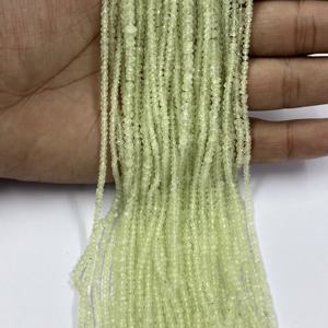 ลูกปัดหินพรีไนท์ธรรมชาติสีเขียวขนาด3มม. ลูกปัดอัญมณีคุณภาพสูงจำนวนมากจากผู้ผลิตขายส่ง - Product Image 5