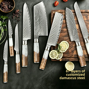 Premium Handmade VG10 Damascus Steel Chef <b>Knife</b> <b>Set</b> Custom Wooden Handle Restaurant Kitchen <b>Knife</b> Manufacturer - Product Image 1