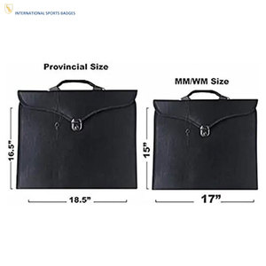 Custom Design Leather <b>Masonic</b> Regalia Soft <b>Case</b> High Quality Eco-Friendly Durable Unisex for Safe Storage Easy Transportation - Product Image 6