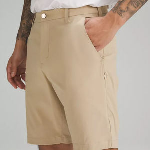 Custom Fit 100% Cotton Solid Casual Golf Shorts Men Breathable Lightweight Summer Sportswear for Outdoor Training Use - Product Image 5