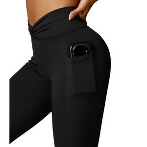 Custom OEM ODM Women Scrunch Butt <b>Leggings</b> High Waist Pocket Quick Dry Nylon Gym Pants Wholesale Wear Style - Product Image 5