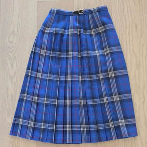 Kilt écossais pour femme, tartan d'Édimbourg, bleu vibrant et noir, 100% laine, jupe écossaise pour femme, 2026 - Product Image 5