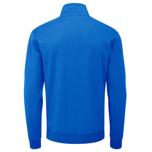 Maillot de sport respirant à col montant et blocs de couleur pour homme, à manches longues et quart de zip - Product Image 3