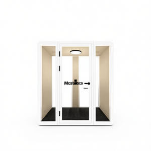 Duo HIPOD : Cabines Acoustiques Modulaires pour Bureau, Mobilier Intérieur pour un Environnement de Travail Optimal avec Excellente Absorption Sonore - Product Image 2