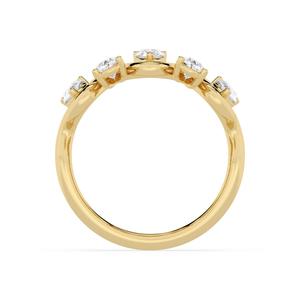 Anillo de diamante cultivado en laboratorio, con diamante en forma de pera, solitario, de diseño elegante para mujer, disponible en oro rosa, oro amarillo y oro blanco. - Product Image 5