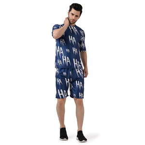 Conjunto de Dos Piezas de Ropa Deportiva de Verano con Logotipo Personalizado, Pantalones Cortos y Camiseta de Algodón para Hombre - Product Image 1
