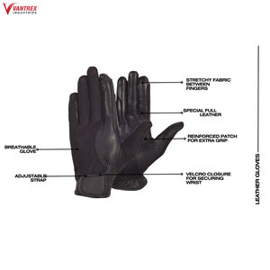 Gants d'équitation personnalisés avec logo, meilleure qualité, multifonctionnels, design à doigts complets, antidérapants, en polyester, fermeture à enfiler - Product Image 4