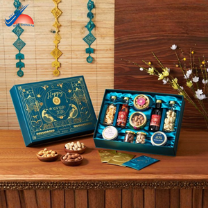 Emballage de boîte-cadeau de luxe pour le Nouvel An, impression pour les coffrets cadeaux de fête et de vacances - Product Image 1