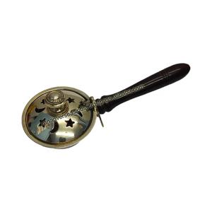 Factory Wholesale Charcoal Incense <b>Burner</b> Metal <b>Oud</b> <b>Burner</b> With Long Wooden Handle Dhoop Pot Loban <b>Burner</b> - Product Image 2