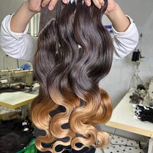 Bundles de vague de corps Bundles de cheveux humains 12 pouces 12A Bundles de cheveux humains 100% cheveux bruts vietnamiens non transformés couleur noire naturelle - Product Image 1