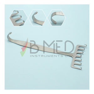 Retractor de Levantamiento de Cejas Coronal OR Grade, 7 Puntas Afiladas, Freeman Face Lift, 70mm de Ancho, Instrumento Quirúrgico - Product Image 5