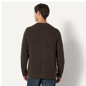 Suéter tipo cárdigan clásico de punto con botones para hombre - Product Image 4