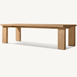Dining <b>table</b> made of environmentally friendly teak wood, minimalist style, good and durable, suitable for the dining room - Product Image 1