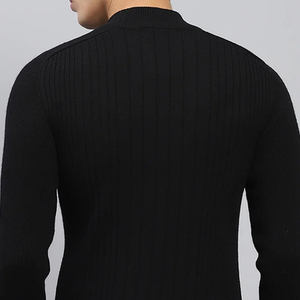 T-shirt à col montant surdimensionné pour homme, 100% coton, manches longues, sous-vêtement pour activités de plein air et de sport, respirant, écologique - Product Image 5