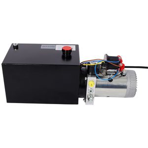 Unité hydraulique robuste 12V CC avec réservoir en acier de 8 litres, pompe hydraulique pour remorques de camions commerciaux, pour benne basculante et manutention du bois - Product Image 2