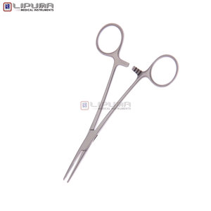 Pince chirurgicale manuelle pour tissus artériels, 5,5 pouces, pointes semi-dentelées, articulation en boîte, pince hémostatique en acier inoxydable - Product Image 3