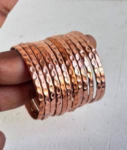 Copper Alloy Cuff <b>Bracelet</b> Antique Copper Plated Classic Style Unisex Fashion Jewelry - Product Image 4