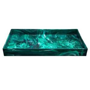 Custom Resin Food Serving Tray Dinnerware Serving Tray Classic Rectangle Eco-Friendly Dishwasher Safe Wedding Home <b>Decor</b> <b>Plates</b> - Product Image 1