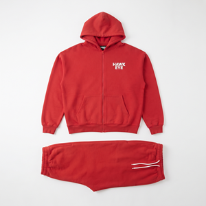 Ensemble de survêtement en coton surdimensionné pour homme, avec fermeture éclair, sweat à capuche et pantalon de jogging, design personnalisé, logo personnalisé, vente en gros - Product Image 4