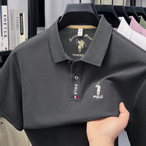 Chemises Polo Homme en Coton Piqué à Manches Courtes – Décontractées, Professionnelles, Respirantes, Classiques, avec Logo Brodé Personnalisé – Vente en Gros, OEM, ODM - Product Image 3