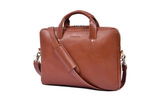 Navrit Creation Brown <b>Leather</b> Laptop Sleeve with Handle Shoulder Portable Protective Car <b>Tool</b> Case for Office Travel - Product Image 4