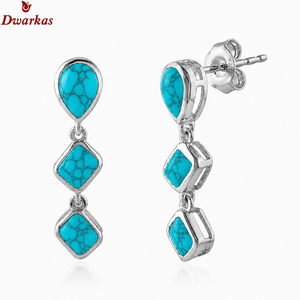 Perfect design trendy classic <b>earrings</b> 925 sterling <b>silver</b> rhodochrosite natural gemstone <b>drop</b> <b>earrings</b> for wedding anniversary - Product Image 4