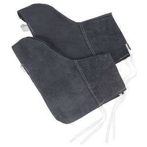 Guêtres de soudeur en cuir de vachette pleine fleur pour la protection des pieds et des jambes, idéales pour les chaussures de sécurité industrielles - Product Image 6