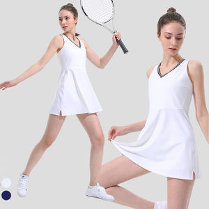 Jupe de tennis à séchage rapide et très extensible pour femme, vêtements de sport, tenue de compression pour le tennis, robe de tennis une pièce tendance, vêtements de yoga haut de gamme - Product Image 4