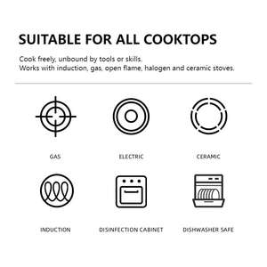 Olla de Acero Inoxidable 304 de Lujo con Acabado Martillado, Antiadherente, Apta para Horno y Lavavajillas, para Sopa y Caldos - Product Image 5