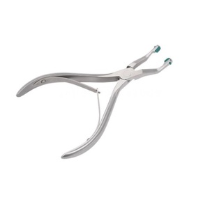 Instrumentos Quirúrgicos Dentales, Pinzas de Acero Inoxidable para Remover Coronas con Empuñadura de Goma Verde, Pinzas para Remover Coronas Temporales - Product Image 2
