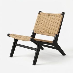 Nouvelle chaise longue portable en rotin tressé, style moderne et minimaliste, écologique, pour extérieur, parc, jardin, terrasse, fauteuil d'appoint - Product Image 1