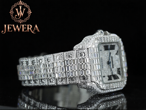Mens High Quality Hip Hop Moissanite Diamond Stainless Steel Watch Glass Luxury Jewelry Accessory for Weddings Parties Festivals - Product Image 3