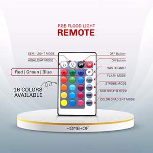 Lampe solaire Homehop pour extérieur, projecteur LED 40 watts, sans fil, automatique, avec télécommande pour la maison, le jardin et les allées - Product Image 3