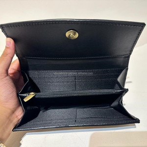 Portefeuille à rabat en cuir usiné pour femmes portefeuille à bracelet en cuir véritable cousu à la main portefeuille de carte de crédit pochette Western Buck Stitch - Product Image 6